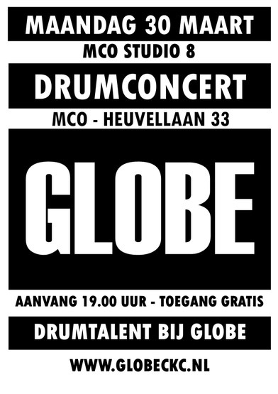 Drumconcert maandag 30 maart
